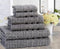 Towel Set Luxury Hotel Quality 600 GSM 100% Genuine Combed Cotton, Super Soft & Absorbent Family Bath Towels 6 Piece Set - (Dark Grey, 6 Piece Towels)