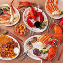 (Red) - 9Pcs Seafood Tools Set Crab Lobster Crackers Stainless Steel Forks Opener Shellfish Lobster Crab Leg Sheller Nut Crackers