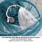 SF Portable Crab Drop Net with Net Bait Bag & Rope & Line Handle for Crabbing Catch Fish Prawn Crayfish Lobster (Set of 2, W30cm x H25cm)