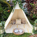 Razee Teepee for Kids 5 Sides, Large Tall, Wedding Teepee, Adult Teepee, Huge Teepee Wide Open Front Teepee Without Door Flaps, Beach Tent (Huge Teepee)