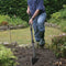 FLY HAWK Garden Hoe, 152 cm Hoe Garden Tool Triangle Garden Hoe with Sharp Blade for Digging, Weeding, Cutting and Losing Soil, Metal Handle with Adjustable Length