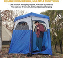 KingCamp Outdoor Privacy Double Shower Tents Dressing Room Portable Shelter Picnic Fishing Bathroom Rain Shelter with Window for Hiking and Beach