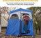 KingCamp Outdoor Privacy Double Shower Tents Dressing Room Portable Shelter Picnic Fishing Bathroom Rain Shelter with Window for Hiking and Beach