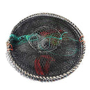 SF 1 Pack Fishing Casting Nets Crab Trap Crawfish Crayfish Shrimp Collapsible Cast Net Durable Black Mesh Fishing Nets Portable Folded Safe Fish Catching- Small