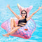 Inflatable Pool Float Mermaid Tail Pool Floating Chair with Cup Holders, Backrest, Mesh Bottom and Handles Summer Water Fun Beach Party Swimming Pool Toys for Kids Children Adults Water Activities