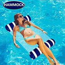 3 Pack Inflatable Pool Floats Adult Size Water Hammock,Floats for Swimming Pool,4-in-1 Multi-Purpose Pool Floating Toys,Pool Rafts Lounge Chairs Floaties,for Adults Vacation Fun and Rest