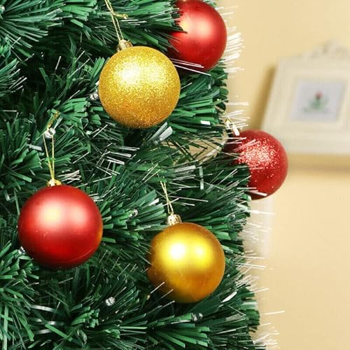 24PCS/Pack Christmas Tree Xmas Balls Decorations Baubles Party Wedding Ornament, 3cm Plastic Holiday Decor