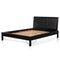 Coll Lux Wooden Queen Sized Bed Frame - Black (AVAILABLE IN MELBOURNE ONLY)