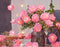 20 Pink Rose 3D Fairy Lights 3M String, Battery (AA) Indoor & Outdoor Decorations Wedding Valentines Romantic Room Table Lighting