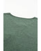 Mist Green Long Sleeve Snap Button Henley Top - L