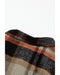 Azura Exchange Khaki Geometric Plaid Print Pocketed Shacket - S