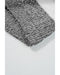 Gray Stripe Colorblock Bubble Sleeve Drop Shoulder Sweater Dress - L