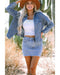 Wild Wind Washed Oversize Pocketed Denim Jacket - XL