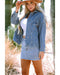 Wild Wind Washed Oversize Pocketed Denim Jacket - XL