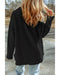 Black Contrast Flap Pockets Relaxed Shacket - XL