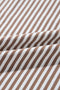 Khaki Stripe Patchwork Bracelet Sleeve Plus Size T Shirt - 1X