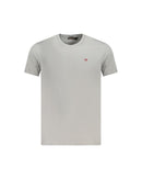 Napapijri Men's Gray Cotton  T-Shirt - L