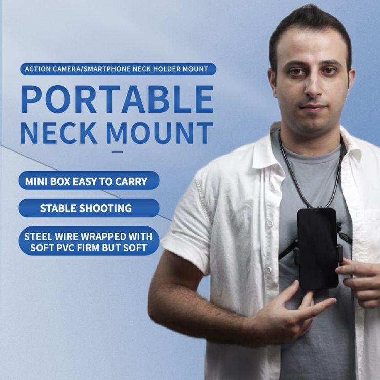 Flexible Neck Mount for Gopro and Smartphones - Compatible with Action Cameras