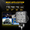 12 - 30V 12W 6000K 2.5 Inch Car Led Engineering Auxiliary Light White Light