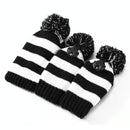 Set of 3 Knitted Golf Club Covers - Red