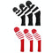 Set of 3 Knitted Golf Club Covers - Red