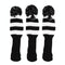 Set of 3 Knitted Golf Club Covers - Black