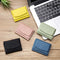 Compact Rfid Leather Coin Purse Wallet - Secure & Stylish - Lemon Yellow