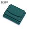 Compact Rfid Leather Coin Purse Wallet - Secure & Stylish - Lemon Yellow