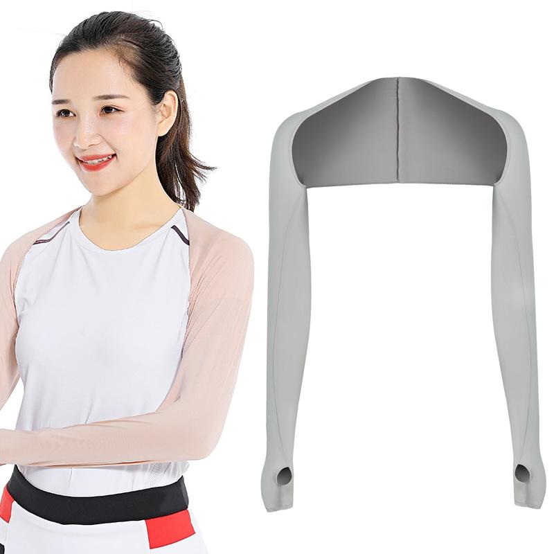 Sun Protection Golf Shawl Sleeves for Outdoor Sports and Cycling - Grey
