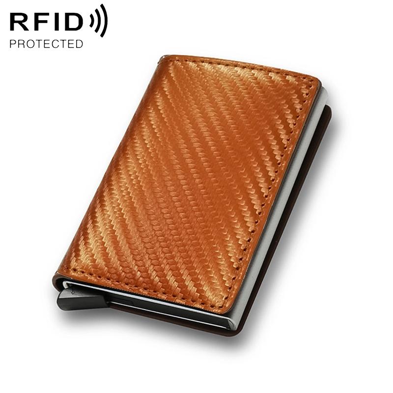 Carbon Fiber Rfid Wallet for Men - Black