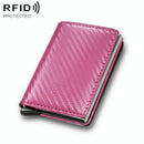 Carbon Fiber Rfid Wallet for Men - Black