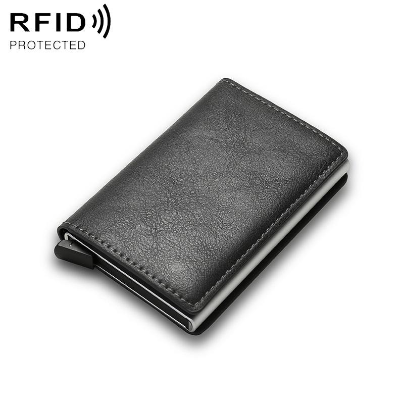 Carbon Fiber Rfid Wallet for Men - Black