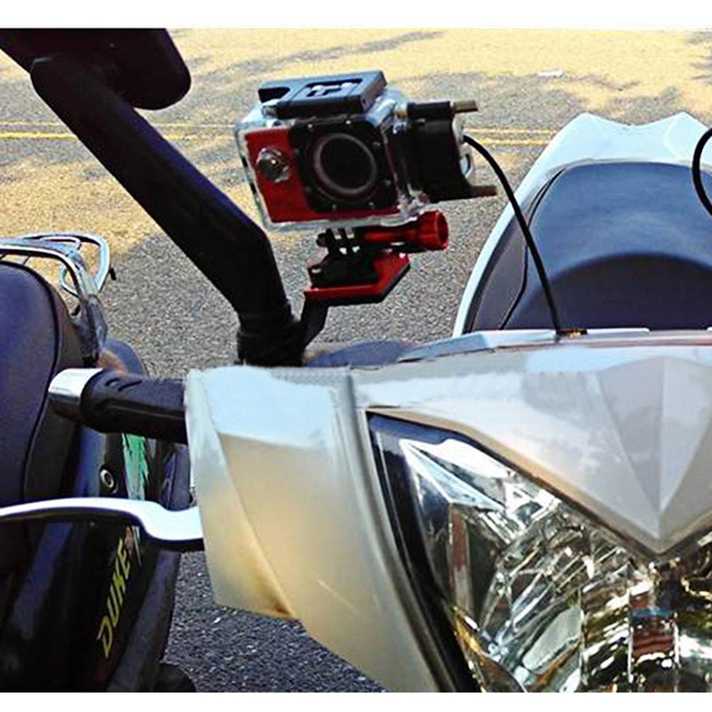 Universal Rearview Mirror Mount for Action Cameras - Gold