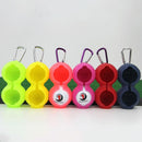 2-pack Golf Silicone Double-ball Protection Sleeves - Yellow
