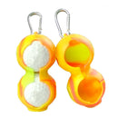 2-pack Golf Silicone Double-ball Protection Sleeves - Yellow