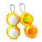 2-pack Golf Silicone Double-ball Protection Sleeves - Yellow
