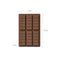 (5 PCS )YH913 Silicone Chocolate Bar Mold - BPA-Free, Heat-Resistant, Non-Stick Baking Tray, Measures 25.8 cm x 17 cm x 1.5 cm