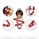 Black Modern Ribbon Wine Bottle Holder - Creative Floating Wine Rack for Home and Bar Décor