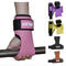 1 Pair Purple Durable Gym Palm Guard with Ultra-fiber Leather for Heavy Lifting - Wrist Support Straps for Pull-ups and Deadlifts