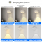 2 Pcs Grey Rechargeable Magnetic USB Table Lamp & Wall Light - 3000K/4000K/6000K Adjustable Brightness with Anti-Glare Design