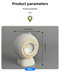 2 Pcs Grey Rechargeable Magnetic USB Table Lamp & Wall Light - 3000K/4000K/6000K Adjustable Brightness with Anti-Glare Design