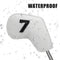 Red Golf Iron Head Covers Set of 10 - Waterproof PU Leather Club Protectors with Embroidered Numbers (3-9, P, A, S)