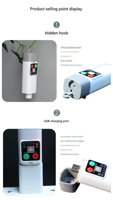 (300 lights warm white at 30 meters) Camping tent light kit - rechargeable power bank, spool light string, remote control