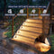 1 Piece White Bright 14-LED Solar Powered Step Lights - Automatic Outdoor Waterproof Illumination for Stairs, Deck, Pathway & Garden (Warm White)