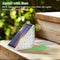 1 Piece White Bright 14-LED Solar Powered Step Lights - Automatic Outdoor Waterproof Illumination for Stairs, Deck, Pathway & Garden (Warm White)