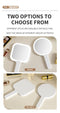 Light Yellow Square Portable Handheld LED Makeup Mirror - USB-C Rechargeable with 3 Color Light Modes for On-The-Go Touch-Ups