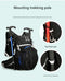 Red Lightweight 16L Outdoor Cycling & Hiking Backpack - Water-Repellent Nylon Daypack with Reflective Strips