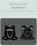 Red Lightweight 16L Outdoor Cycling & Hiking Backpack - Water-Repellent Nylon Daypack with Reflective Strips