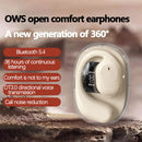 OWS Open-Ear TWS Earbuds with AI Translation - Bluetooth 5.4, 360 ACS Sound, LED Display Case(Pink)