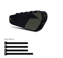Black and Green Waterproof Bicycle Frame Bag - 2.5L Slim Top Tube Storage Pouch for Cycling Essentials